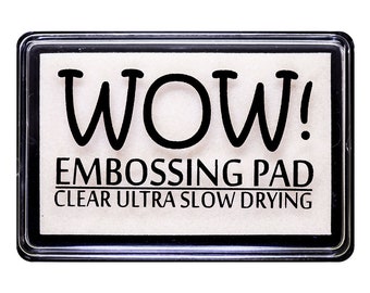 WOW! Embossing Stempelkissen, Ultra langsam trocknende Embossing Tinte, klare Embossing Stempelkissen, Für Embossing Pulver