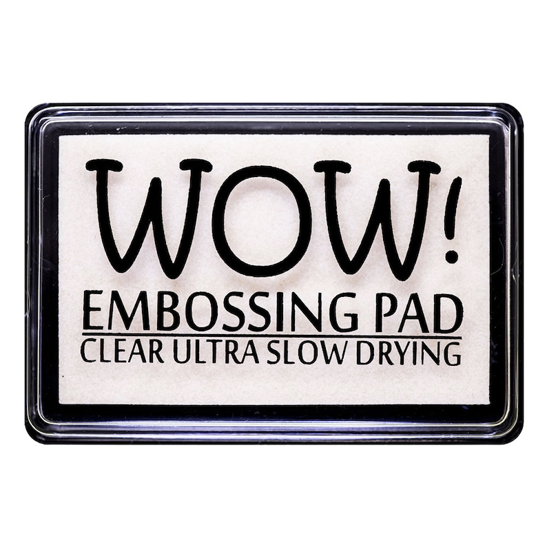 WOW! Embossing Pad, Embossing Ink Pad, Ultra Slow Drying Embossing Ink, Clear Embossing Pad, Clear Embossing Ink Pad, For Embossing Powder