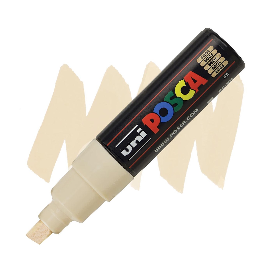 Posca Markers, Paint Marker, Beige Paint, 8K, Broad Tip, Opaque Ink ...