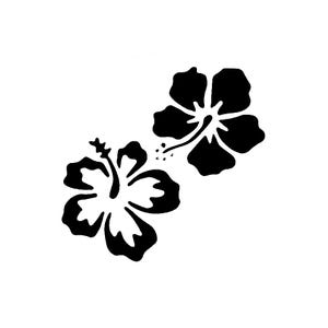 Vraiment super pochoirs, mini, fleurs d'hibiscus 1, pochoir 3 x 3', réutilisable, fleurs, été, fleurs de jardin, symbolise le changement, pétales