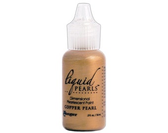May include: A bottle of Ranger Liquid Pearls Dimensional Pearlescent Paint in Copper Pearl. The bottle is 5 fl oz / 148 ml.