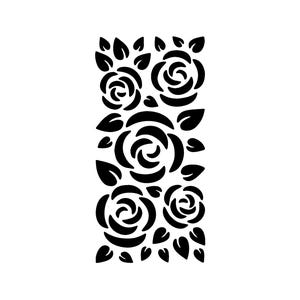 Vraiment super pochoirs, bouquet de roses 1, pochoir, 4 x 20 cm, arrière-plan, superposition, fleurs, roses, pétales de fleurs, floral, symbolise l'amour