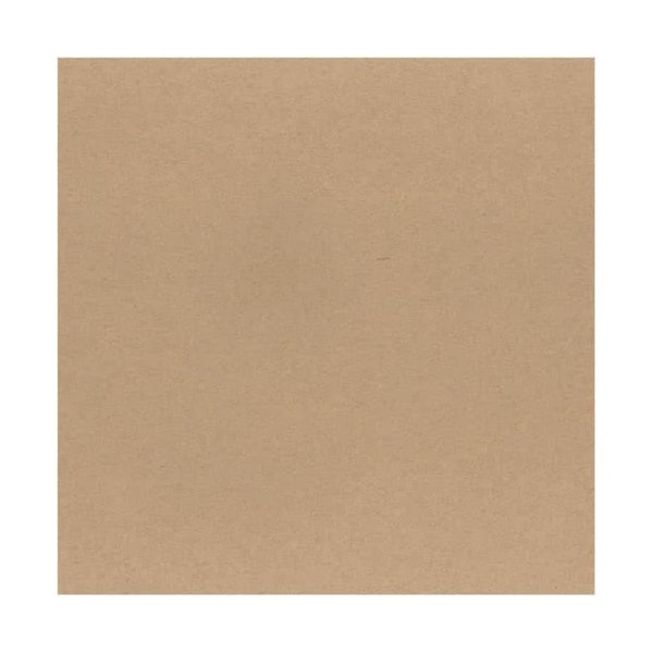 Bazzill, Smoothies, Cardstock 12", Kraft Cardstock, Natural, Smooth Cardstock, 3 Sheets, Paper Crafts, Scrapbooking Paper, Brown