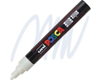 Posca Markers, Paint Marker, White Paint, 5M Bullet Tip, Opaque Ink, Acrylic Paint Pen, Permanent Ink, Smooth Flow, Vibrant, Multi Surfaces