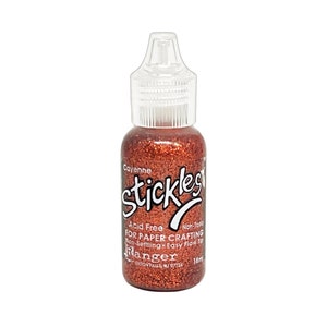 Ranger, colle pailletée Stickles, colle pailletée poivre de cayenne, colle pailletée rouille, ajouter de la dimension, ajouter de l'éclat, paillettes rouge vif, terre de sienne