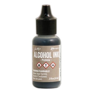 Ranger, Tim Holtz, Alcohol Ink, .5oz Bottles, 3 Inks, Slate Grey, Pebble Brown, Mushroom, Grey Ink, Brown Ink