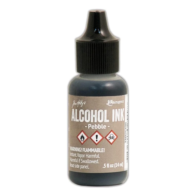 Ranger, Tim Holtz, Alcohol Ink, .5oz Bottles, 3 Inks, Slate Grey, Pebble Brown, Mushroom, Grey Ink, Brown Ink