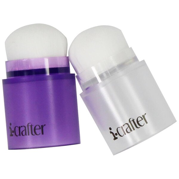 i-Crafter i-Brush Blender Brushes - Pour encres et peintures - 2 Pack Violet et Clair