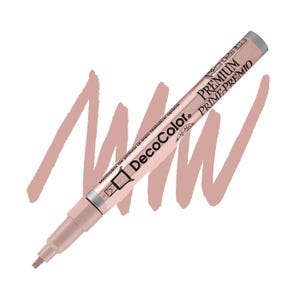 DecoColor, Paint Marker, Premium Rose Gold Ink, Leafing Tip, 2mm, Opaque Marker, Rich Gold Finish, Permanent Marker, Oil Based, Gilded Look