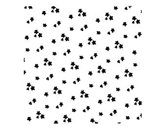 Carta Bella, Small Flower Stencil, 6x6", Flowers Stencil, Summertime Flowers, Tiny Little Flowers, Background, Layering, Stars, Fun