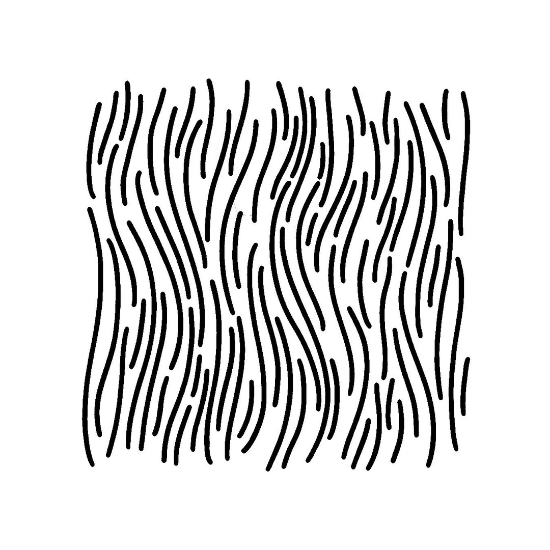 Really Great Stencils, Wavy Lines 1 Stencil, 6x6", Background, Loose ...