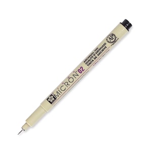 Sakura, Pigma Micron Pen, Black Ink, 02 .30mm Tip, Fine Point, Permanent, Smudge Proof, Doesn&#39;t Bleed Through, Best Drawing Pen! Waterproof