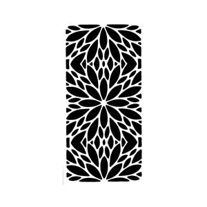 Vraiment super pochoirs, pochoir chrysanthème, 4 x 8", arrière-plan, superposition, fleurs, grandes pétales de fleurs, floral, grand floral, pétale abstrait