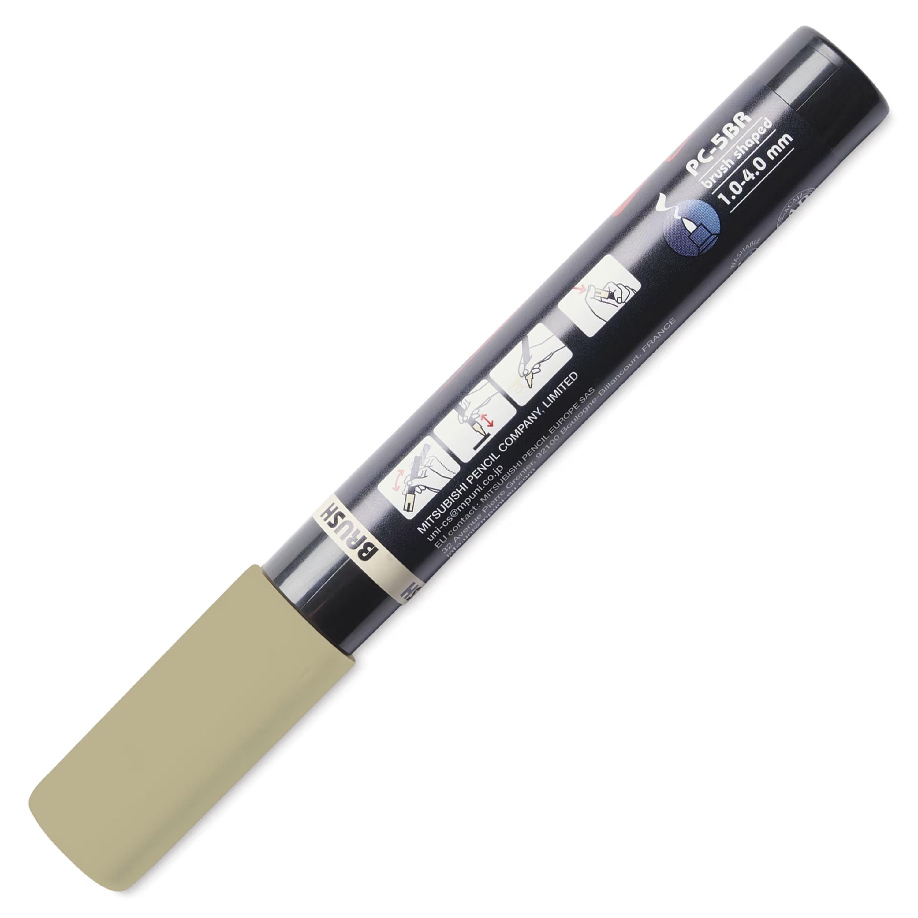 Posca Markers, Paint Marker, Beige Paint, 5BR Brush Tip, Opaque Ink ...