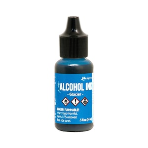 Ranger, Tim Holtz, Alkoholtinte, Glitter, Blaue Alkoholtinte, Mittelblaue Alkoholtinte, 0,5 fl oz, Blaue Alkoholtinte, Königsblaue Tinte