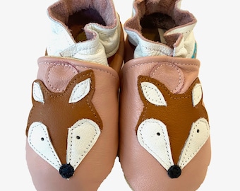 Sly Fox (baby shoes in petal pink, all-leather)