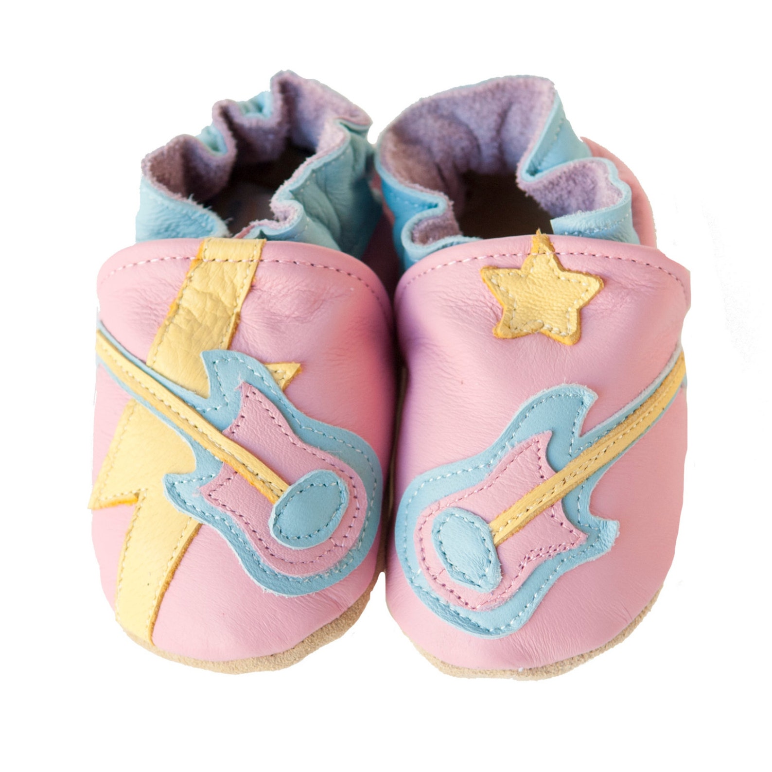 Rock Star (baby Shoes in All-leather, Pink) - Etsy