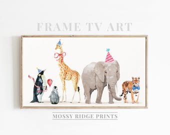 Samsung Rahmen TV Art Happy Birthday Tier Rahmen TV Kunst Geburtstag Digitaler Download Geburtstag Rahmen Digitaler Geburtstag TV Art Party Animal Tv Art