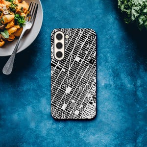 Samsung Tough Case - Manhattan (New York City) Urban Design Karte (Monochrom)