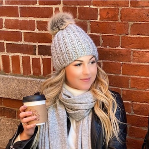 Handmade Chunky Wool Beanie, Winter Hats for Women, Handmade Gifts for Her, Handcrafted Winter Cap || THE OXFORD HAT