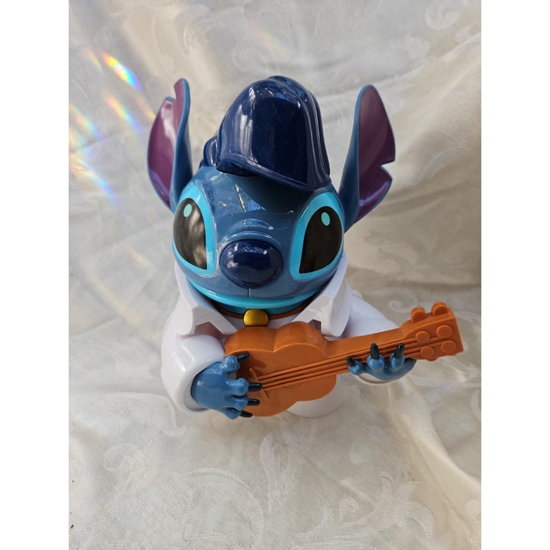 3 figuras de Disney Lilo & Stitch bailando Hula Elvis Experiment Alien de 8" (Lote) imagen 7
