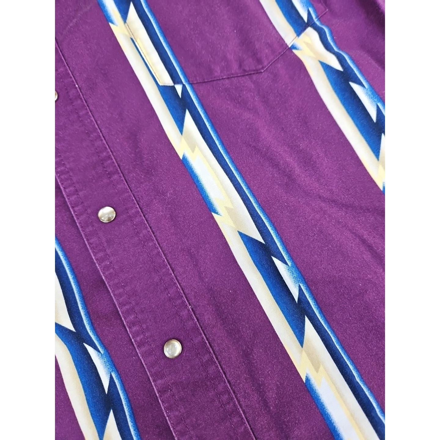 Chemise Western Femme Wrangler - Violet Métallisé, Strass, Taille L