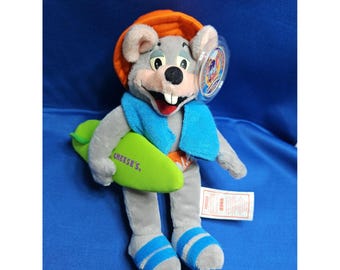 Chuck E Cheese 2002 Plush Limited Edition Surfer 11" Mouse Doll Vintage Y2K
