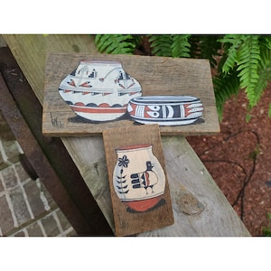 Signed Native American Hopi Painting Polychrome Pottery OGAPOGE SANTO DOMINGO