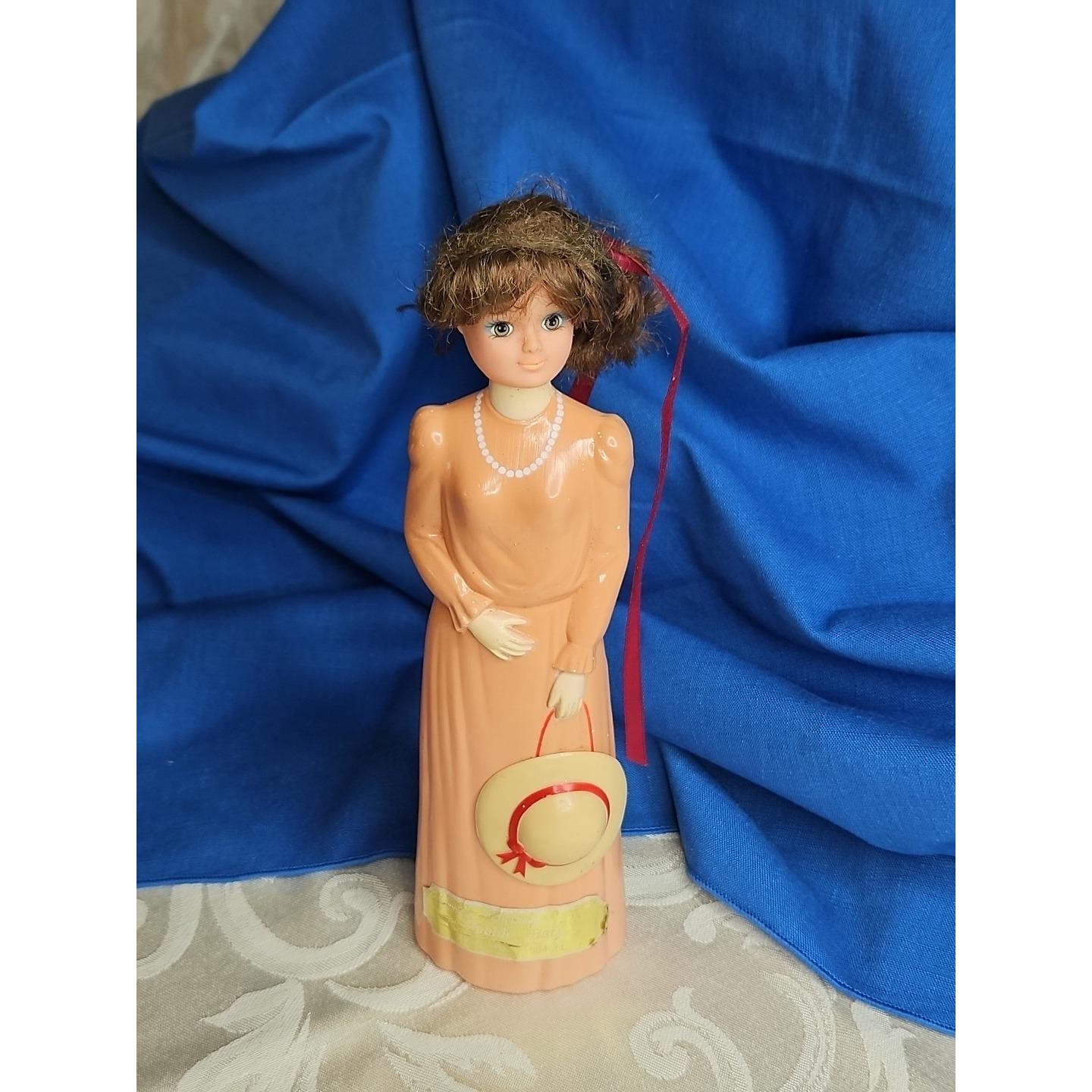 Vintage Delagar Bubble Bath DOLL BOTTLE Blow Mold Girl 1970s/1980s Full