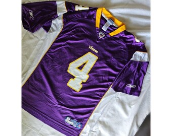 Vintage #4 Brett FAVRE Minnesota Vikings Jersey NFL Reebok On Field XL