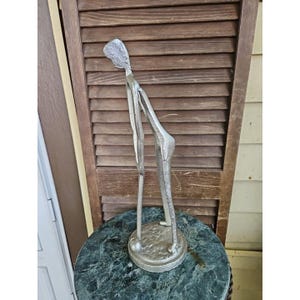 Cast Iron Golfer Sculpture 15&quot; Golf Putter Swing ABSTRACT SILHOUETTE Golfing