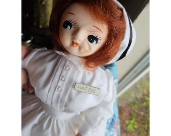 Vintage Door Stop NURSE Figural Rn Medical DOCTOR'S OFFICE Nursing 13" Folk Art