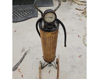 Cilindro de carga de refrigerante calefactado Robinair Dial-A-Charge (sin probar, con manómetro)