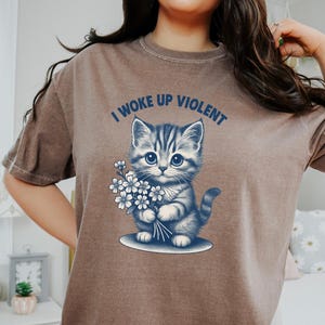 Funny Cat Meme Shirt, Weird Cat Shirt, Vintage Unhinged Cat Shirt Comfort Colors, Unhinged Shirt, Sarcastic Shirt, Weird humor, Silly Cat