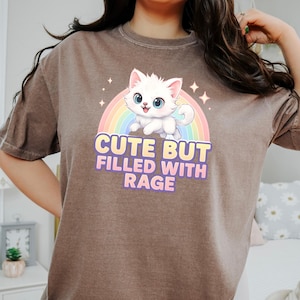 Funny Cat Meme Shirt, Weird Cat Shirt, Vintage Unhinged Cat Shirt Comfort Colors, Unhinged Shirt, Sarcastic Shirt, Weird humor, Silly Cat