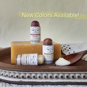 Tallow Cheek & Lip Tint Stick: Natural Beeswax Makeup