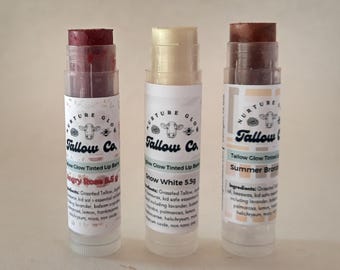 Tinted Tallow and Beeswax Makeup Cheek and Lip Tint