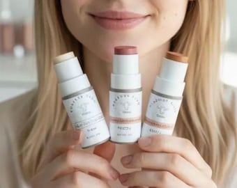 Tallow Cheek & Lip Tint Stick Natural Cream Blush, Bronzer, Highlighter, Contour Balms