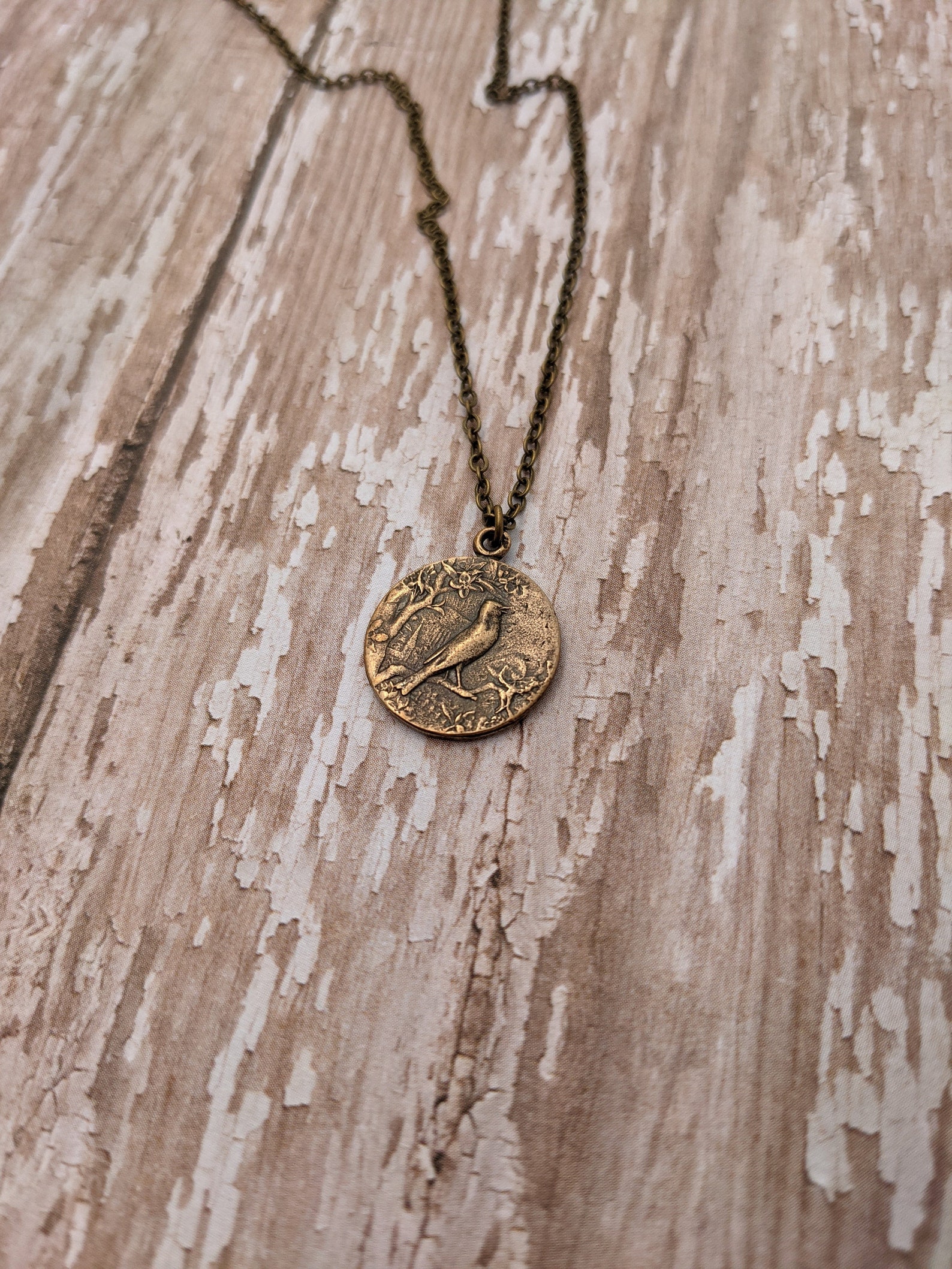 St. Cecilia Religious Medal Necklace in Antique Bronze or Sterling ...