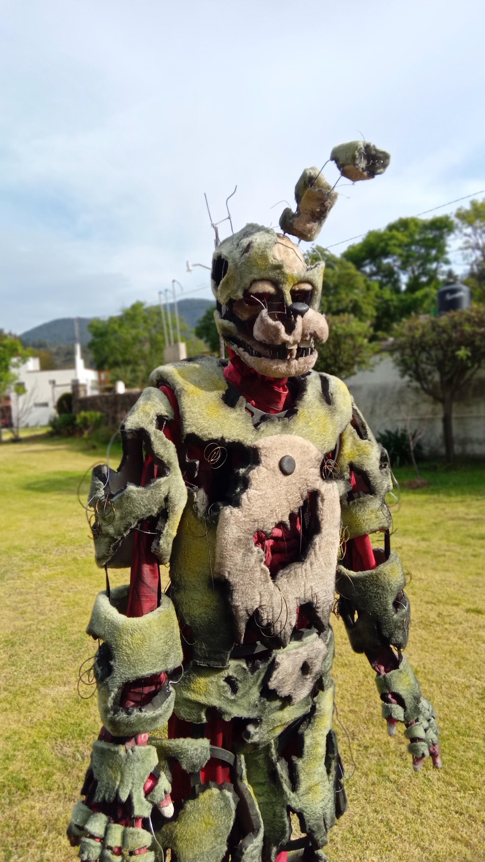 Fnaf Cosplay Game Scraptrap/springtrap Costume Full Body (on