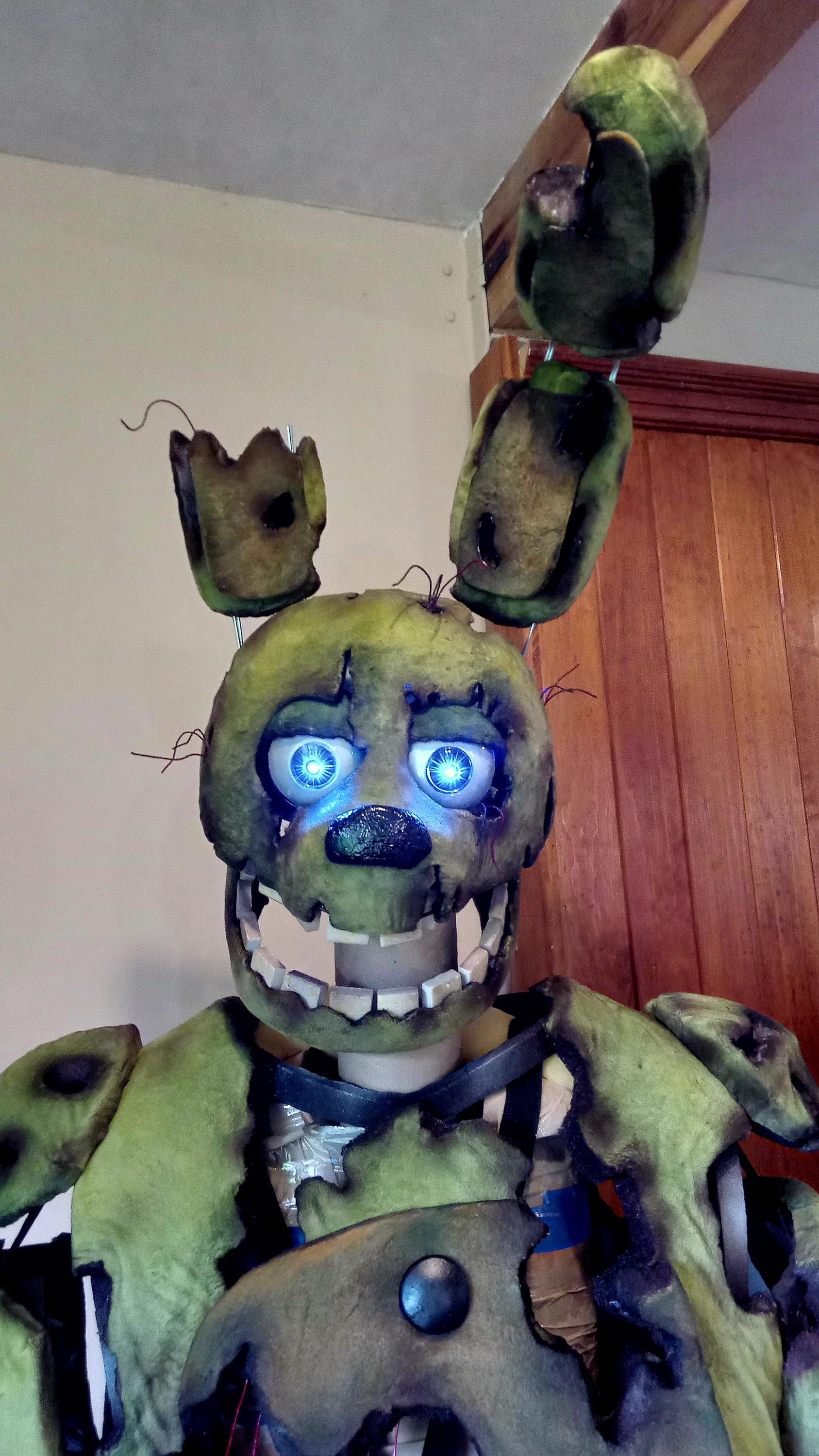 ユズ　FNAF スプリングトラップ コスプレヘルメット FNaF コスプレ スプリングトラップ コスチューム 全身 (リクエストに