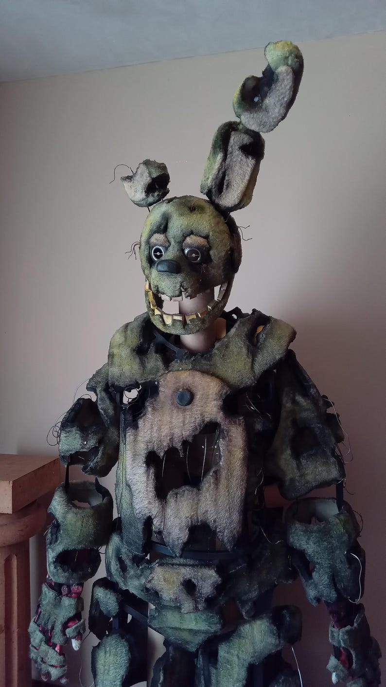 Fnaf Cosplay Springtrap Costume Full Body (on Request Pls!!!) - Etsy