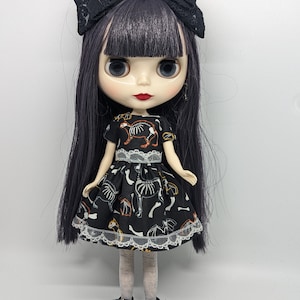 Vestido Blythe de animales esqueléticos