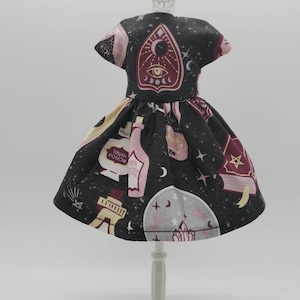 Spooky Print Blythe Doll Dress