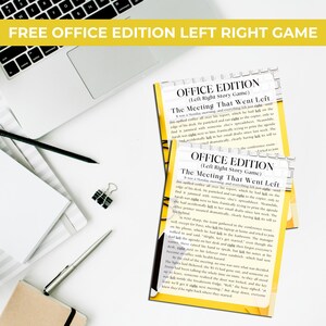 Office Party Friendly Feud Game Bundle for Coworkers | Funny Team Building Trivia for Work Events + Free Office Charades & Left Right Game