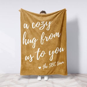 Personalized Blanket Emotional Support for Friend Thinking of You Soft Cozy Blanket Cancer Recovery Gift Get Well Soon Comforting Gift