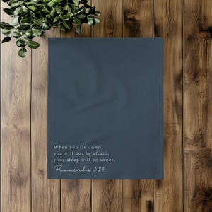 Personalized Blanket Scripture Gift Christian Faith Gift Custom Throw Blanket Missing You Gift for Christian Mom Gift Baptism Gifts