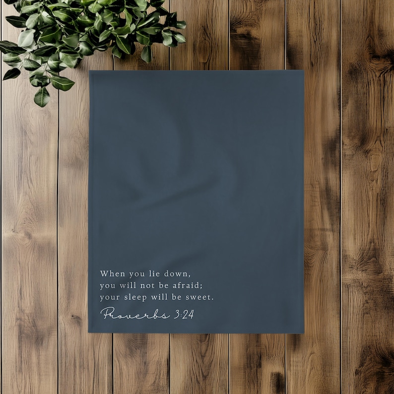 Personalized Blanket Scripture Gift Christian Faith Gift Custom Throw Blanket Missing You Gift for Christian Mom Gift Baptism Gifts