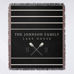 Lakehouse Decor Personalized Throw Lake House Gifts House Warming Gift for Couples Lakehouse Decoration Housewarming Blanket New Home Owner