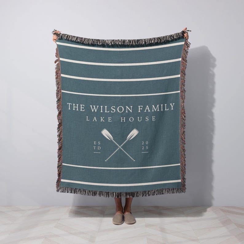 Lakehouse Decor Personalized Throw Lake House Gifts House Warming Gift for Couples Lakehouse Decoration Housewarming Blanket New Home Owner